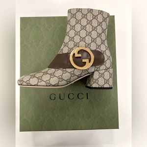 Gucci Blondie Logo Buckle Bootie (Women) Size US 10 EU40